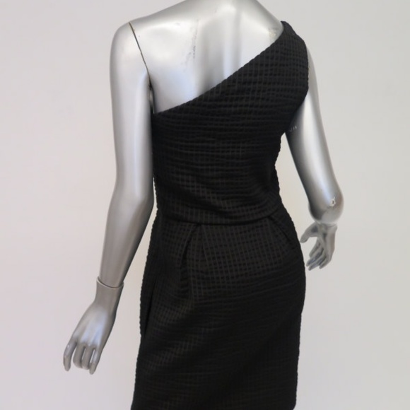 Chloe Dress Black Striped Cotton-Blend - Picture 4 of 6